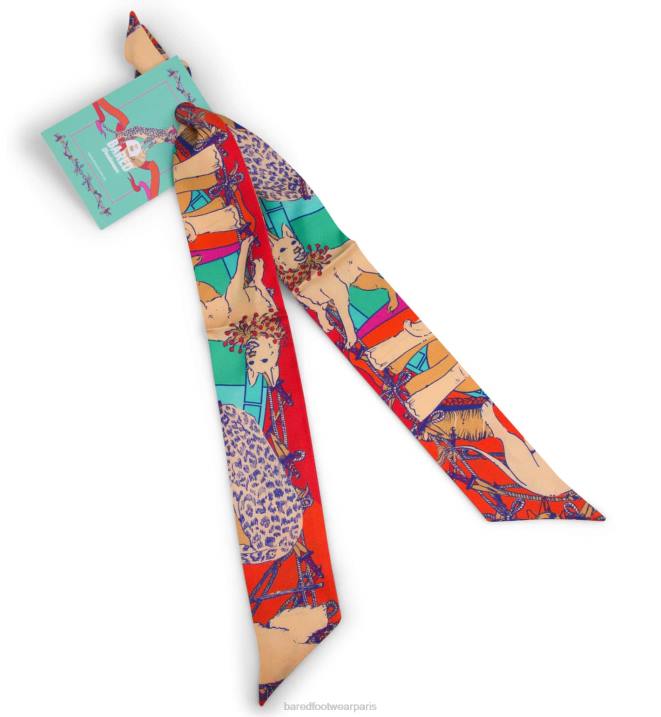 Bared Footwear unisexe écharpe de chaussures en soie accessoires BBNT350