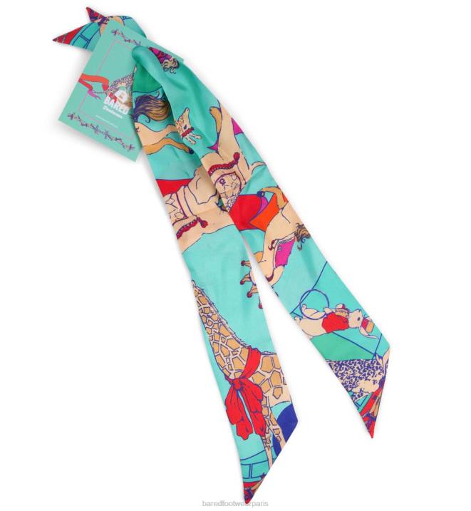 Bared Footwear unisexe écharpe de chaussures en soie accessoires BBNT350