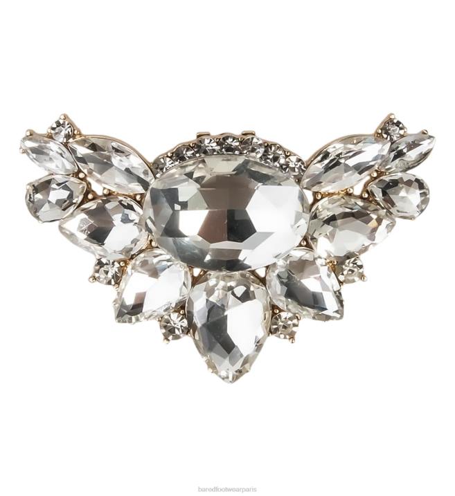 Bared Footwear unisexe pince à chaussures de mariée cristal/or BBNT333
