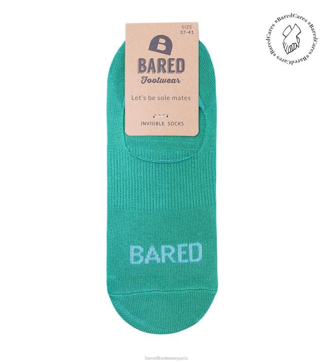 Bared Footwear unisexe chaussettes invisibles sarcelle et bleu BBNT339