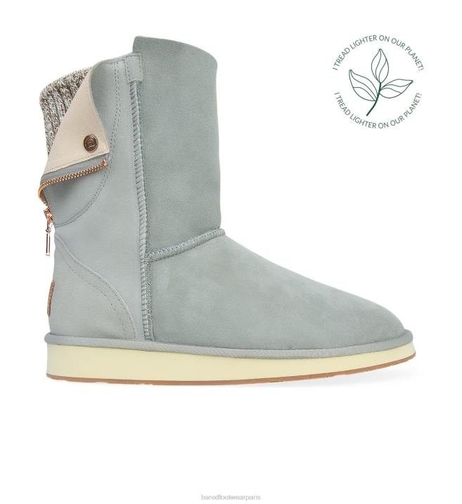 Bared Footwear femmes botte maison tricotée 2 pantoufles bleu poussiéreux BBNT298