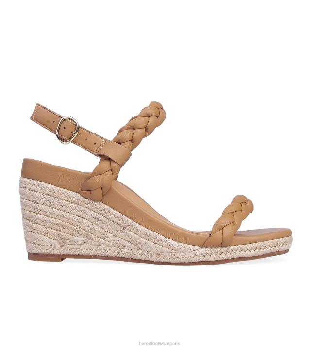 Bared Footwear femmes Yuhina coins en cuir beige BBNT246