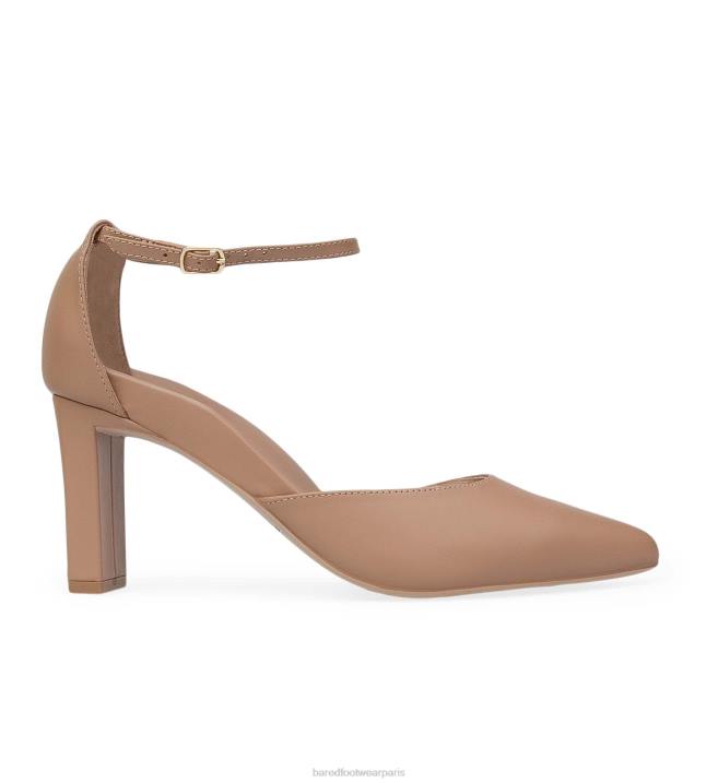 Bared Footwear femmes acacia talons hauts en cuir taupe BBNT281