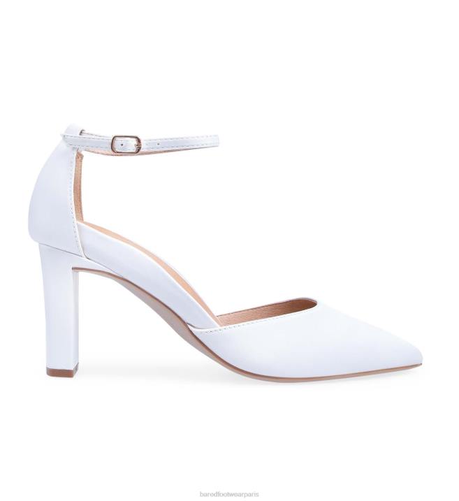 Bared Footwear femmes acacia talons hauts en satin blanc BBNT290