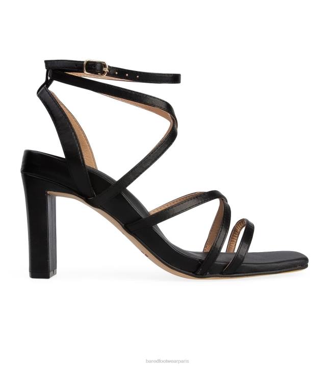 Bared Footwear femmes akalat talons hauts en cuir noir BBNT183