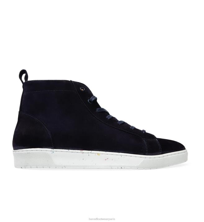 Bared Footwear Hommes fermium baskets en nubuck bleu marine BBNT7