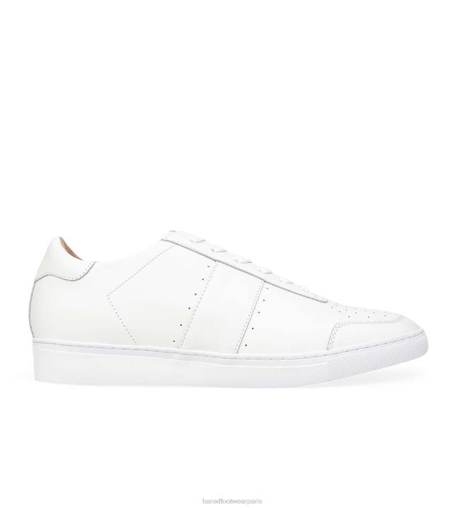 Bared Footwear Hommes magnox baskets en cuir blanc BBNT57