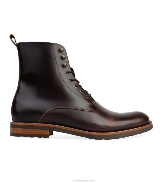 Bared Footwear Hommes argon botte en cuir acajou BBNT11