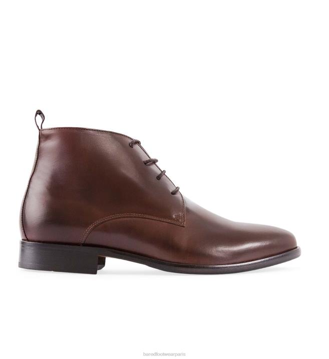 Bared Footwear Hommes dubnium bottes en cuir chocolat BBNT33