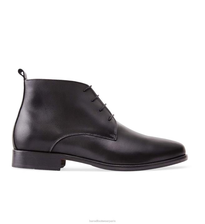 Bared Footwear Hommes dubnium bottes en cuir noir BBNT34