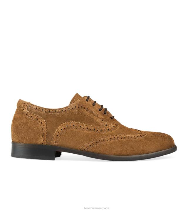 Bared Footwear Hommes baryum chaussures à lacets en daim tabac BBNT18